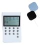 Electroestimulador TENS EMS de 4 canales, 20 electrodos 5 x 5 cm