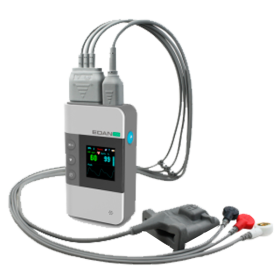 Sistema de Telemetría con Transmisor Wi-Fi con Monitorización de ECG Estándar, Display OLED y Batería Regargable - EDAN