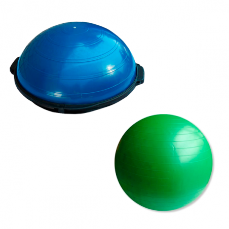 Dynaso (Bosu) y pelota tipo bobath 55cm