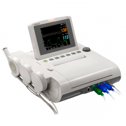 Monitor fetal pantalla LCD a color gemelar