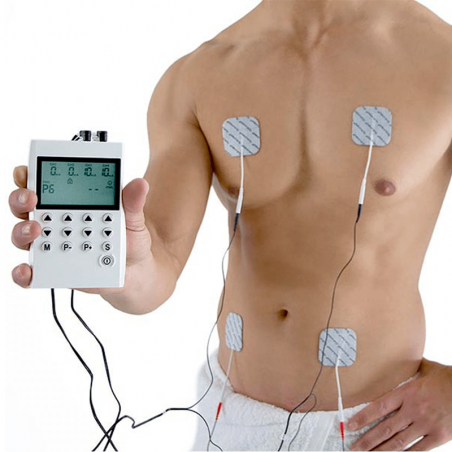 Electroestimulación muscular profesional, máquina de masaje de  fisioterapia, 24 modos, EMS, Compex, 4 canales de salida