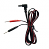 2 Cables para Electroestimulador de 1.5 metros y Compatibles con Entrada Universal - Médica Store