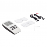 TENS y EMS Portátil para Electroestimulación de 2 Canales para 4 Electrodos y 22 Programas Preestablecidos - ROOVJOY