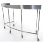 Mesa de Riñón Tubular Cromada