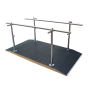 Barras Paralelas para Marcha con Plataforma de 2 Metros de Acero Inoxidable con Anchura y Altura Ajustable - Mecano Rehab
