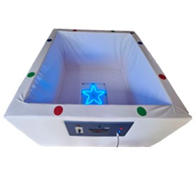 Alberca de Pelotas Mecano Rehab Interactiva CEMS cambia de Colores, con panel central, Radio, USB