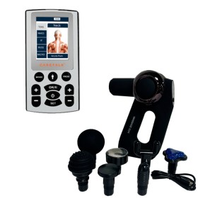 Paquete pistola de percusión y electroestimulador muscular profesional de 5 corrientes