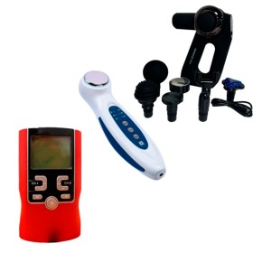 Electroestimulador, Ultrasonido Terapéutico Portátil y Pistola de Percusión Electroestimulador, Ultrasonido Terapéutico Portátil y Pistola de Percusión