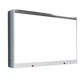 Negatoscopio de pared de dos pantallas 2 lámparas rectas fluorescente de luz azul continua - Médica Store