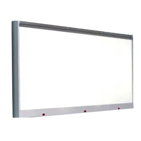 Negatoscopio de pared de cuatro pantallas de 2 lámparas rectas fluorescente de luz azul continua - Médica Store