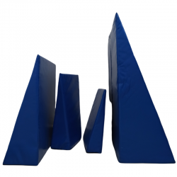 Set de 4 Cuñas Terapéuticas de Poliuretano y Alta Densidad de 15x30x50 cm, 20x50x70 cm, 20x60x50 cm, 10x40x40 cm - Mecano Rehab