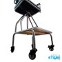 Silla de Hidroterapia de Acero Inoxidable, Altura Ajustable y Cinturón de Seguridad - Full Hydro Power