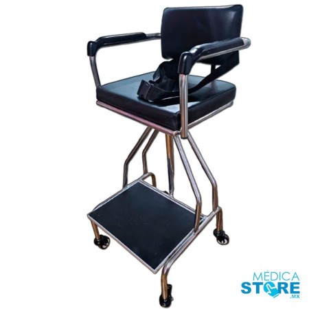 Silla de Hidroterapia de Acero Inoxidable, Altura Ajustable y Cinturón de Seguridad - Full Hydro Power