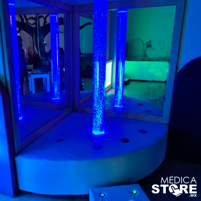 Tubo de Burbujas Interactivo con espejos de Estimulación Multisensorial CEMS Médica Store
