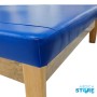 Cama Bobath de Madera 41 cm de alto por 178 cm de ancho por 245 cm con Colchón de Poliuretano de Alta Densidad de 10 cm