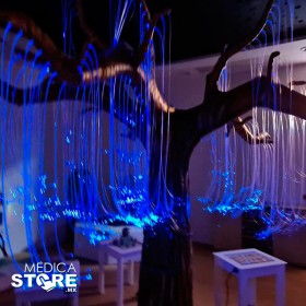 Árbol Iluminado de Fibra Óptica de Estimulación Multisensorial CEMS | Médica Store