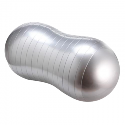 Pelota Cacahuate de 80 cm Fabricada con PVC de Alta Calidad y Superficie Antideslizante - Fisiotleta Pelota Cacahuate Gris de 80 cm