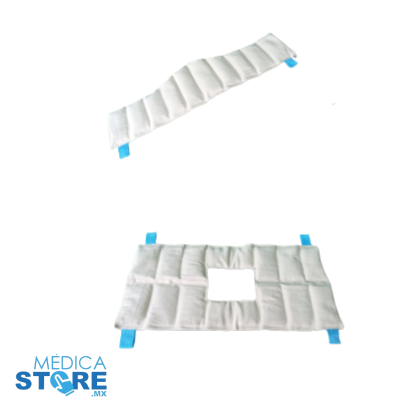 Combo 2 Compresas Húmedo Caliente con Tela de Algodón y Rellenas de Bentonita para Cuello, Hombro o Rodilla - Médica Store