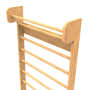 Barras Suecas de Madera para Fisioterapia con 12 Barrotes y Barnizado Natural - Mecano Rehab