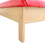 Cama Bobath de Madera y Colchón de Poliuretano de Alta Densidad de 2 m x 2 m x 41 cm - Mecano Rehab