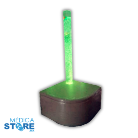 Tubo de Burbujas Interactivo Multisensorial de 4 Pulgadas con Base Acojinada | Estimulación Sensorial y Terapia Snoezelen
