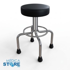 Banco-Giratorio-Medico-Cromado-y-Asiento-Tapizado-para-Consultorio-y-Fisioterapia-Mobilimed-Medica-Store