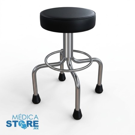 Banco-Giratorio-Medico-Cromado-y-Asiento-Tapizado-para-Consultorio-y-Fisioterapia-Mobilimed-Medica-Store
