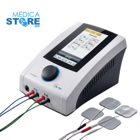 Electroestimulador Profesional Nutek de 2 Canales y 50 Corrientes para Fisioterapia y Rehabilitación